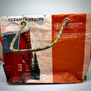 Orange and Red Tote Bag